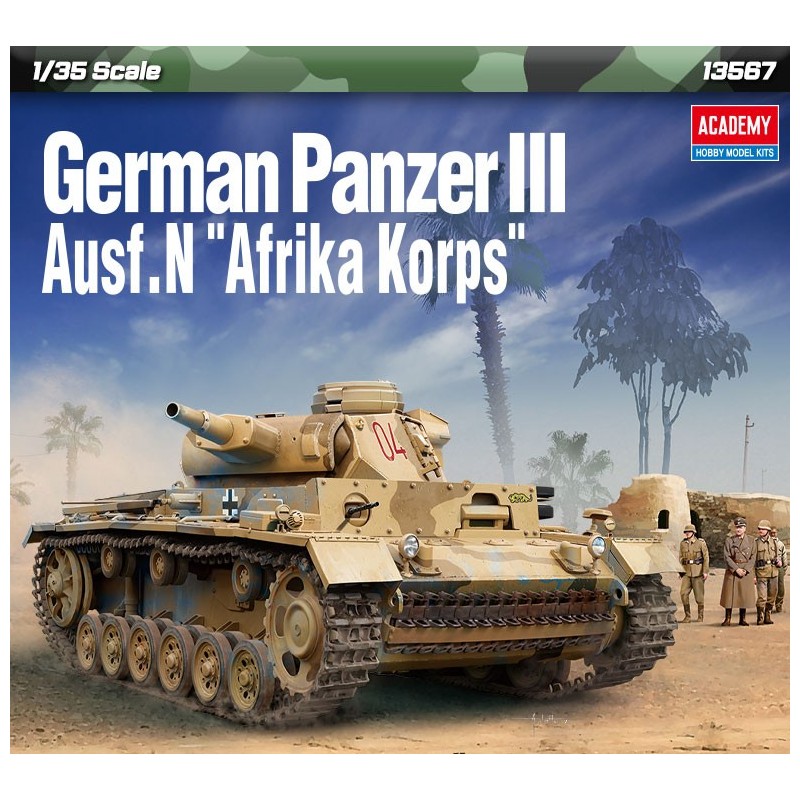 Sd.Kfz.141 Pz.Kpfw.III Ausf.N Afrika Korps  -  Academy (1/35)