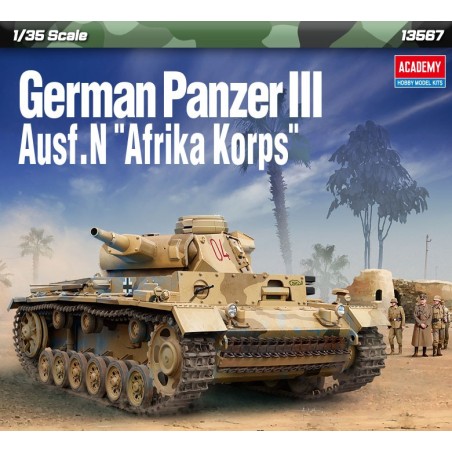 Sd.Kfz.141 Pz.Kpfw.III Ausf.N Afrika Korps  -  Academy (1/35)