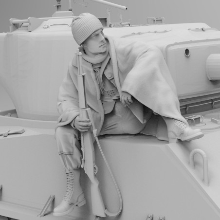 Soldat de la 101st Airborne à Bastogne  -  BlackSnake Model (1/35)