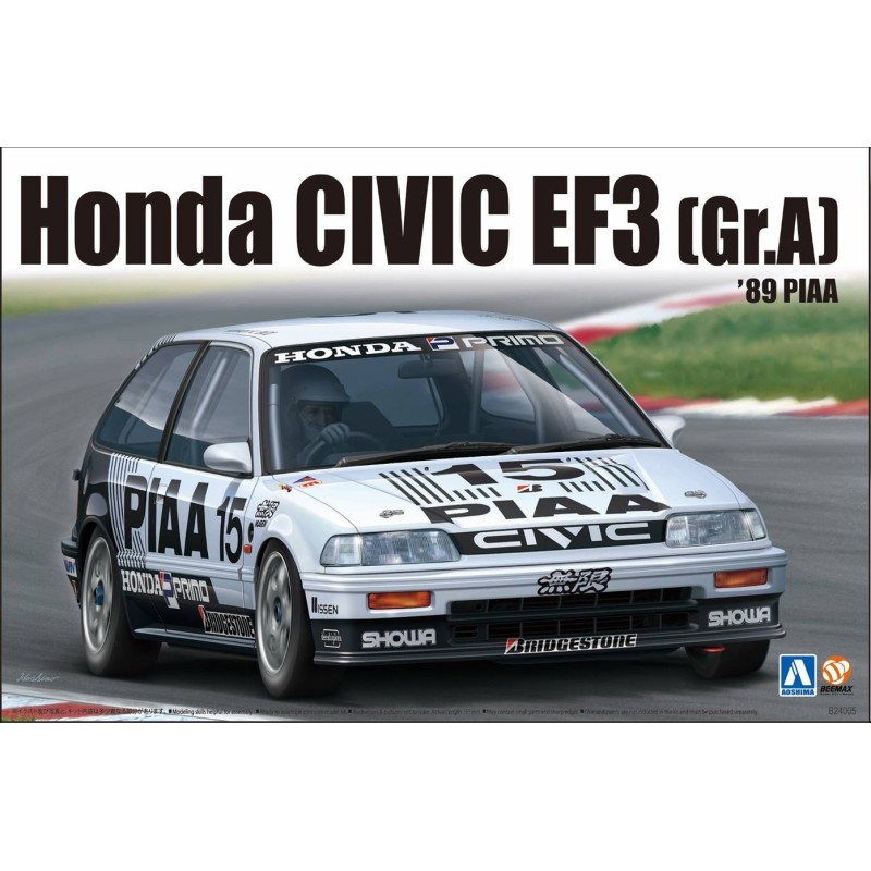Honda CIVIC EF3 (Gr.A) '89 [PIAA]  -  Beemax (1/24)