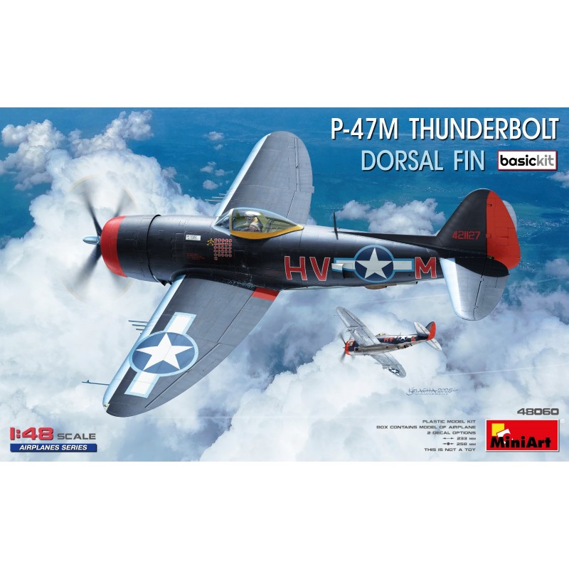 Republic P-47M Thunderbolt. Dorsal Fin [Basic Kit]  -  MiniArt (1/48)
