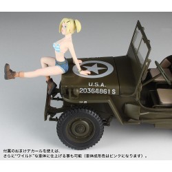 Wild Egg Girls 1/4 ton 4x4 Utility Truck "Amy McDonnell" w/Figure  -  Hasegawa (1/24)