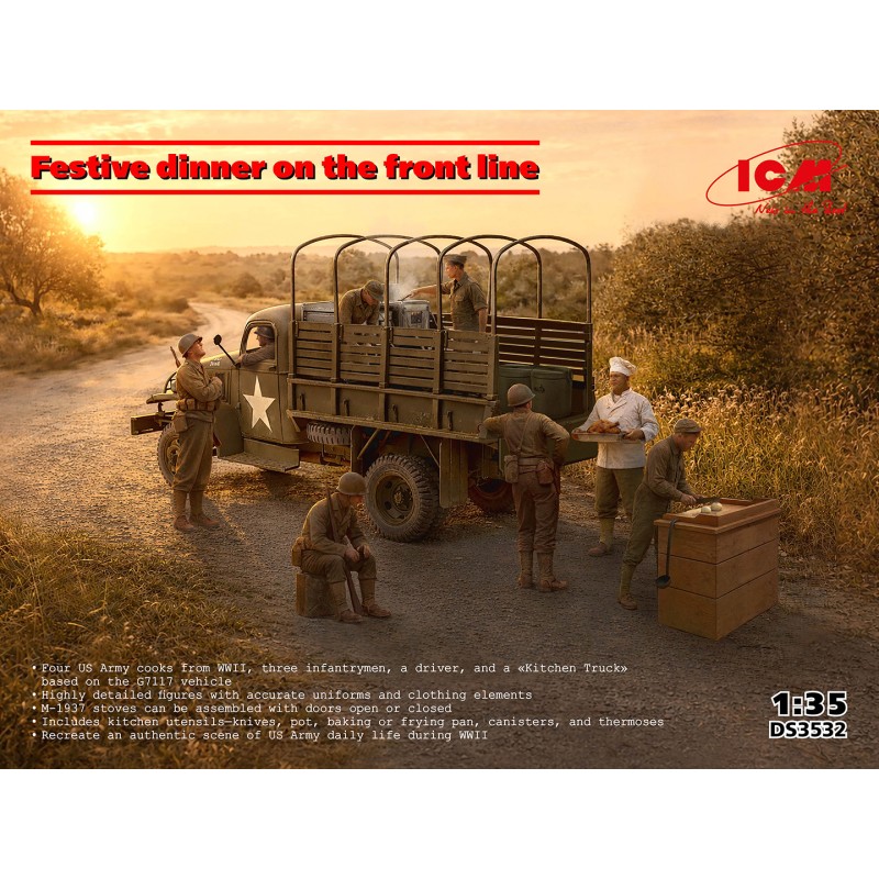 Festive Dinner on the Front Line (WWII)  -  ICM (1/35)