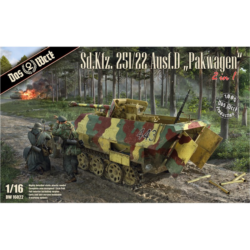 Sd.Kfz.251/22 Ausf.D "Pakwagen"  -  Das Werk (1/16)