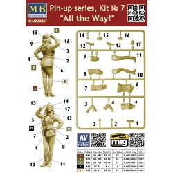 Pin-up Series, Kit No.7 "All the Way !"  -  Master Box (1/24)