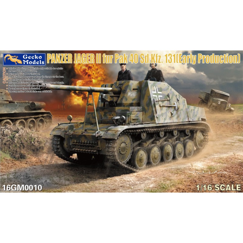PanzerJäger II fur Pak 40 Sd.Kfz. 131 (Early Production)  -  Gecko Models (1/16)