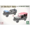 Jeep Willys ¼-ton Truck with ¼-ton Trailer  -  Takom (1/16)
