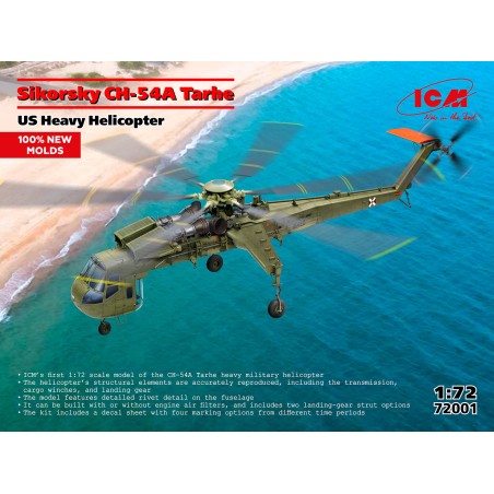 Sikorsky CH-54A Tarhe, US Heavy Helicopter  -  ICM (1/72)