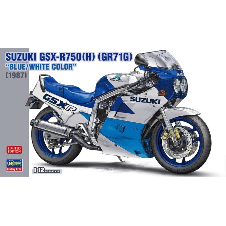 Suzuki GSX-R750 (H) (GR71G) Blue/White (1987)  -  Hasegawa (1/12)