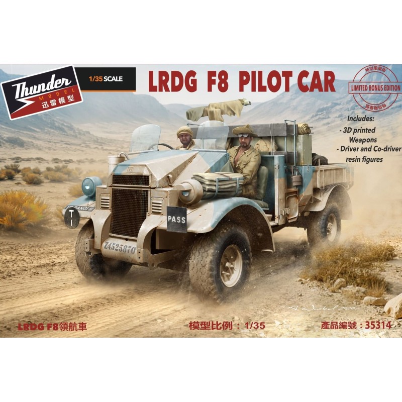 LRDG F8 Pilot Car [Limited Bonus Edition]  -  Thunder Model (1/35)