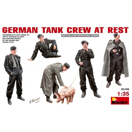 German Tank Crew at Rest  -  MiniArt (1/35)