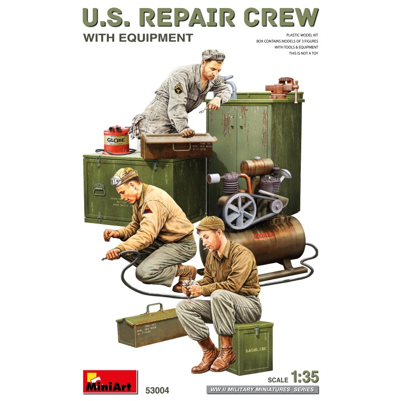 U.S. Repair Crew w/Equipment  -  MiniArt (1/35)