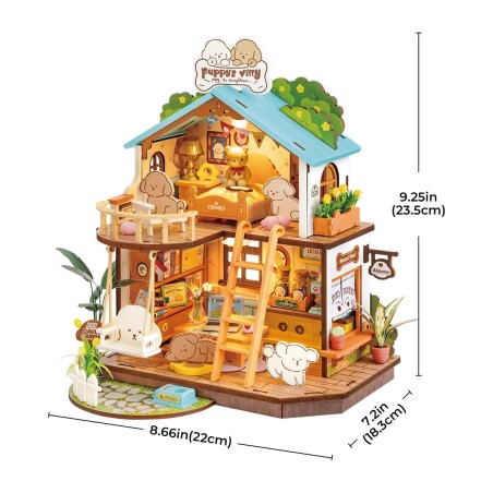 Miniature House Kit [Puppy's Cozy Villa] - Rolife