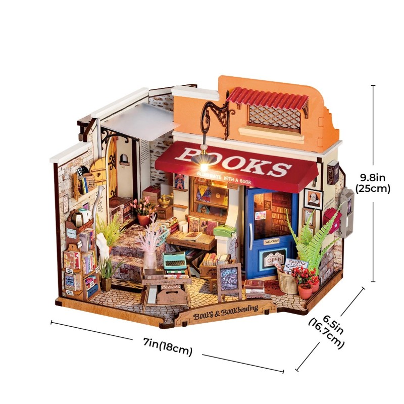 Miniature House Kit [Corner Bookstore] - Rolife