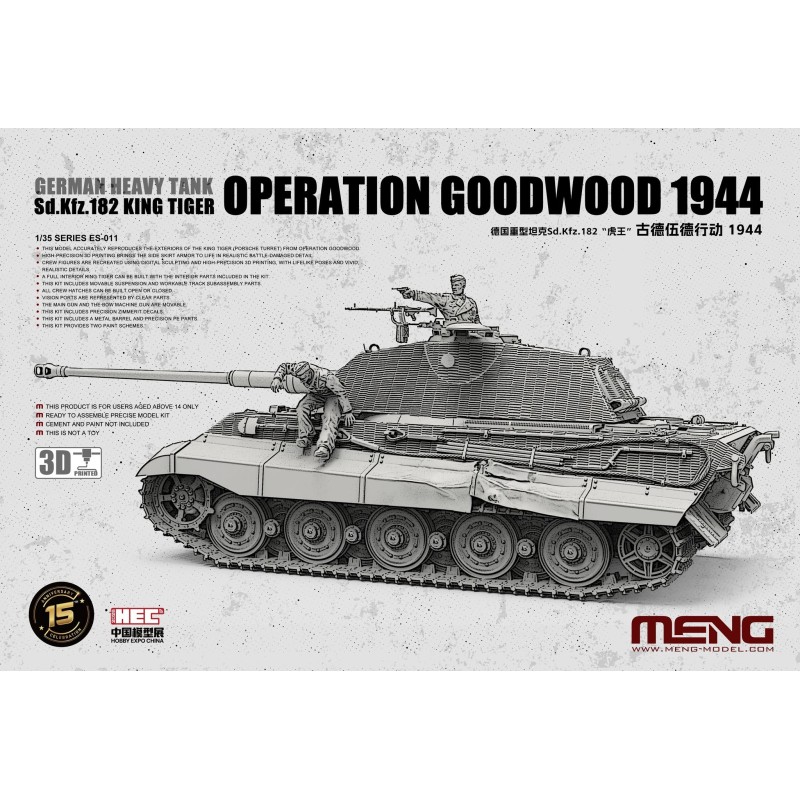 Sd.Kfz.182 King Tiger Operation Goodwood 1944  -  Meng (1/35)