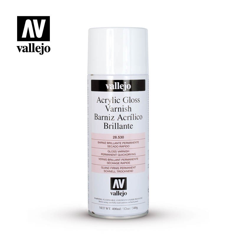 Vallejo Acrylic Varnish Spray 400ml  -  Gloss