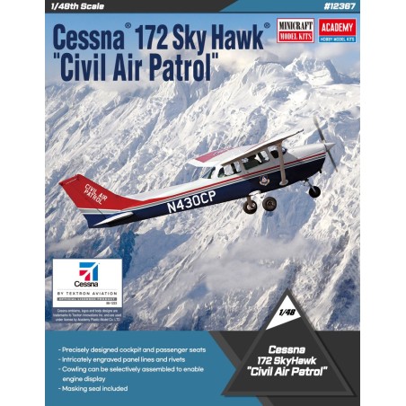 Cessna 172 Skyhawk Civil Air  -  Academy (1/48)