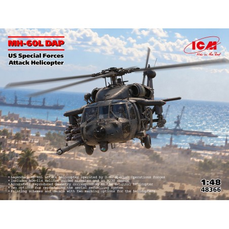 MH-60L DAP US Special Forces Attack Helicopter  -  ICM (1/48)