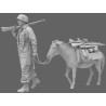 Fallschirmjäger conduisant un âne  -  BlackSnake Model (1/35)