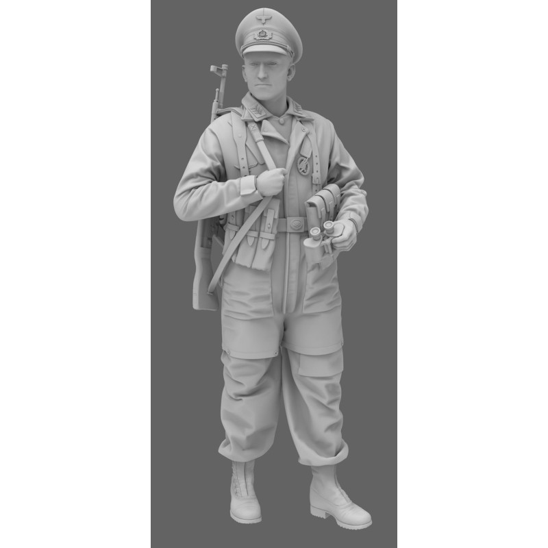 Fallschirmjäger-Offizier, der das Schlachtfeld erkundet  -  BlackSnake (1/35)