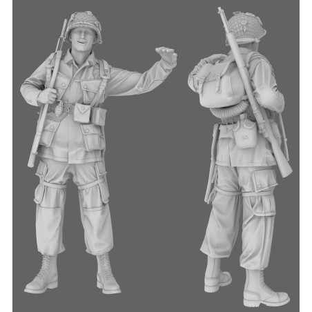 Soldaat van de 101e Airborne  -  BlackSnake (1/35)