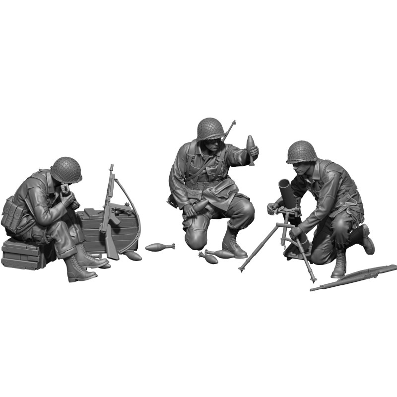 US Airborne 60 mm Mortar Team  -  BlackSnake (1/35)