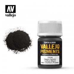 Vallejo Pigments 35ml  -  Carbon Black (Smoke Black)