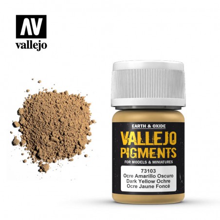 Vallejo Pigments 35ml  -  Dark Yellow Ochre