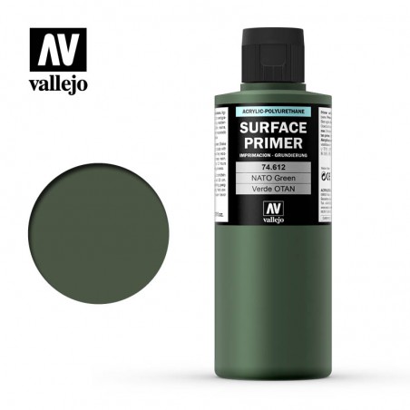 Vallejo Surface Primer 200ml  -  NATO Green