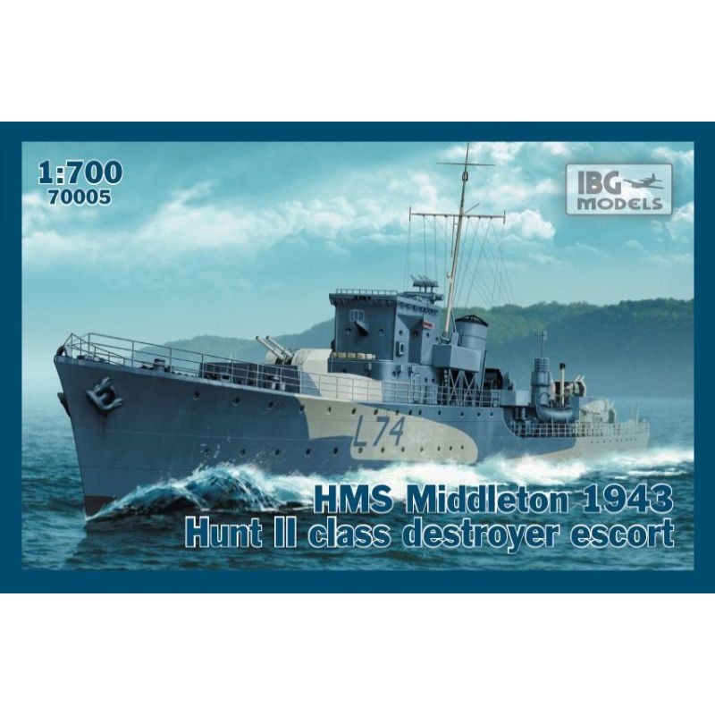 HMS Middleton 1943 Hunt II Class Destroyer Escort  -  IBG (1/700)