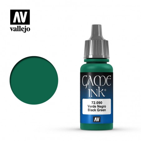 Vallejo Game Color Ink 17ml  -  Black Green