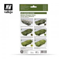 Vallejo AFV Painting System  -  Modern Russian Green Set