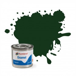 N°195  Dark Green Satin  Humbrol Enamel 14ml