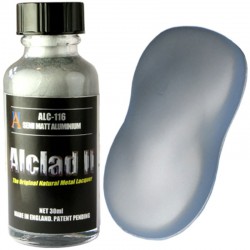 Alclad II Metal Lacquer 30ml - Semi Matt Aluminium