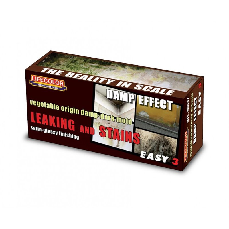 Lifecolor Damp Effect - Leaking & Stains 3 Colors Set