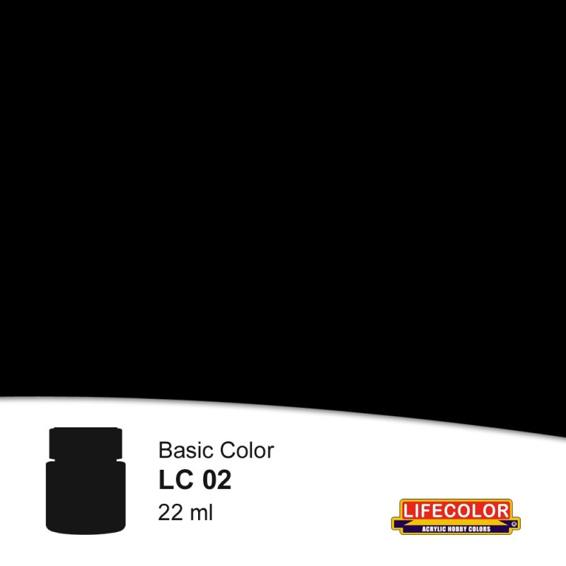 Lifecolor Acrylic 22ml - Black Matt