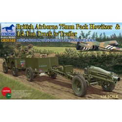 British Airborn w/Jeep+Trailer+Pak Howitzer 75mm  -  Bronco (1/35)