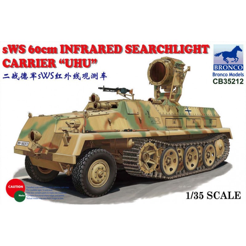 sWS 60cm Infrared Searchlight Carrier "UHU"  -  Bronco (1/35)