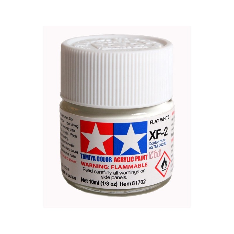 Tamiya Color Acrylic Paint Mini 10ml  [ X-2  White ]