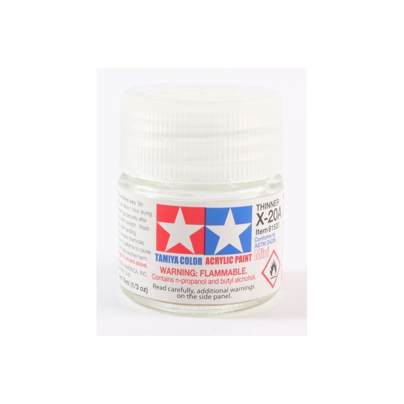 Tamiya Color Acrylic Paint Mini 10ml  -  X-20A Thinner