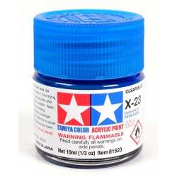 Tamiya Color Acrylic Paint Mini 10ml  -  X-23 Clear Blue