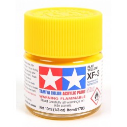 Tamiya Color Acrylic Paint Mini 10ml  -  XF-3 Flat Yellow