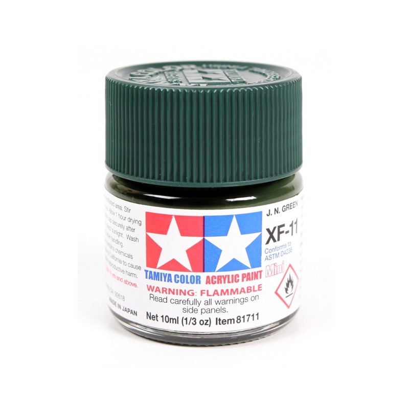 Tamiya Color Acrylic Paint Mini 10ml  -  XF-11 J.N. Green