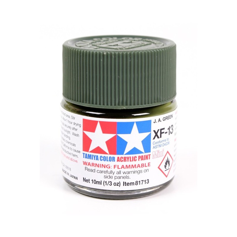 Tamiya Color Acrylic Paint Mini 10ml  -  XF-13 J.A. Green