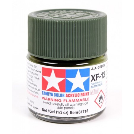 Tamiya Color Acrylic Paint Mini 10ml  -  XF-13 J.A. Green