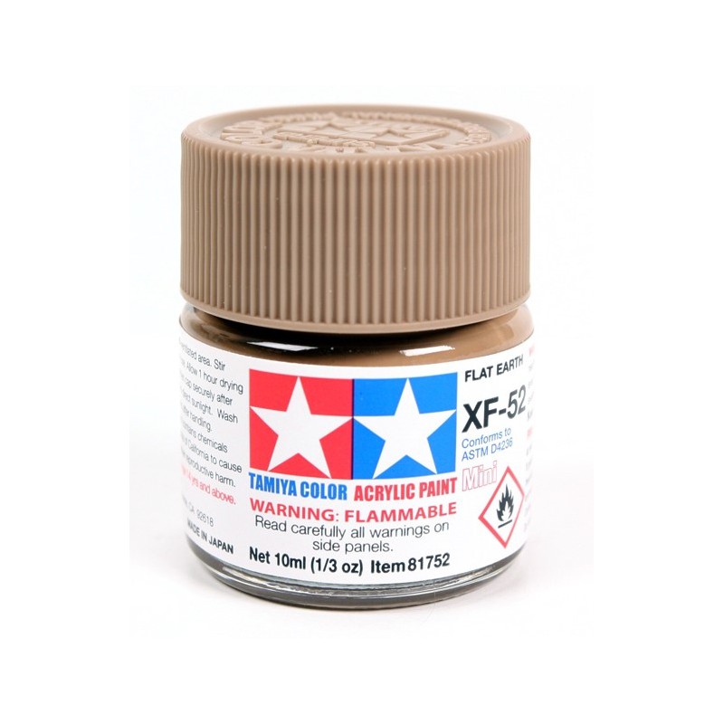 Tamiya Color Acrylic Paint Mini 10ml  -  XF-52 Flat Earth