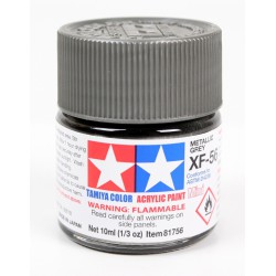 Tamiya Color Acrylic Paint Mini 10ml  -  XF-56 Metallic Grey