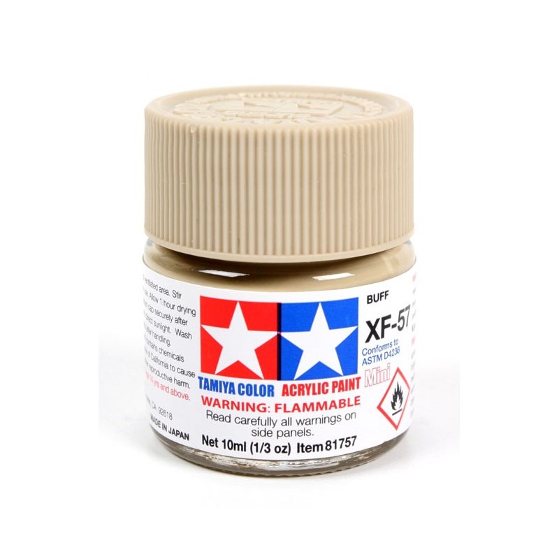 Tamiya Color Acrylic Paint Mini 10ml  -  XF-57 Buff