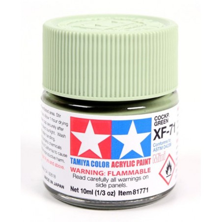 Tamiya Color Acrylic Paint Mini 10ml  -  XF-71 Cockpit Green