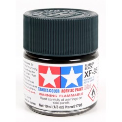 Tamiya Color Acrylic Paint Mini 10ml  -  XF-85 Rubber Black